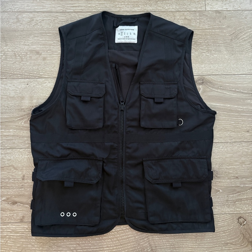 Men's Urban Outfitters Black  Utility Vest